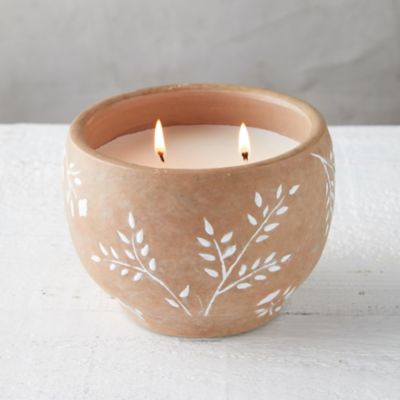 White Sprigs Citronella Candle