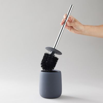 STAINLESS STEEL PLASTIC CERAMIC TOILET BRUSH AND HOLDER FREE STANDING  BATHROOM