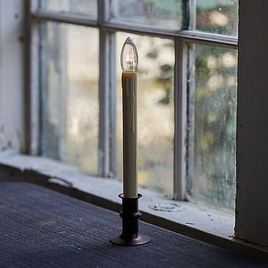 View larger image of Adjustable Window LED Taper Candle