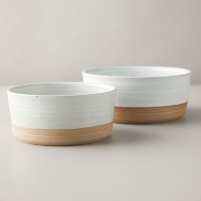 stoneware pet bowls