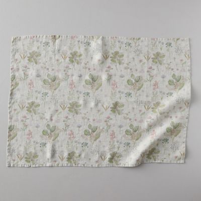 floral tea towel