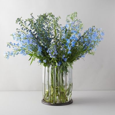 light blue delphinium bouquet