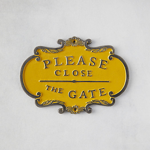 View larger image of Please Close the Gate Sign