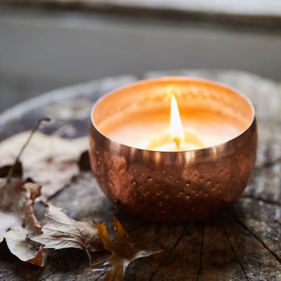 Illume Iced Metallic Candle, Woodfire