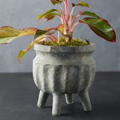 Footed Ceramic Pot