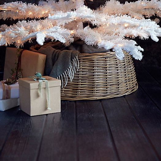 View larger image of Wicker Basket Tree Skirt, Gray