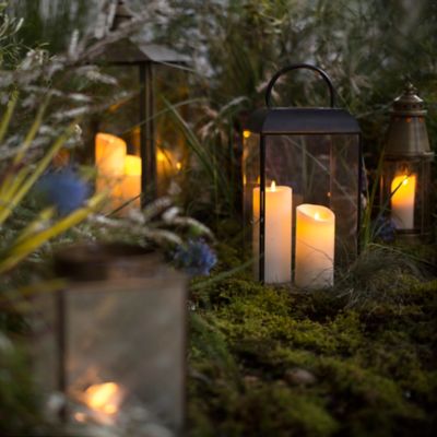 Floral Lace Battery Lantern, Oval - Terrain