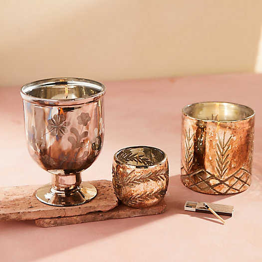 View larger image of Etched Metallic Votives, Set of 3