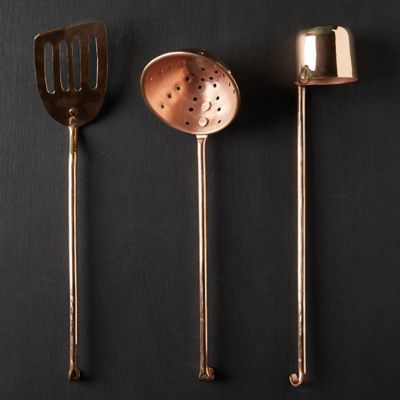 Copper Kitchen Tools, Set of 3