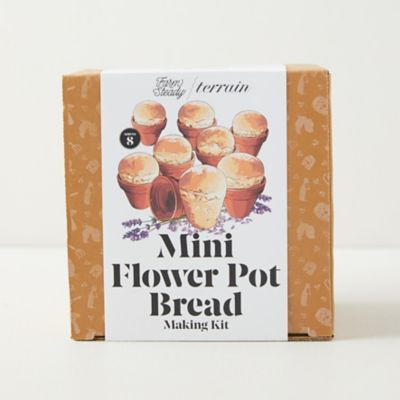 Mini Flower Pot Bread Kit, Set of 8 - Terrain