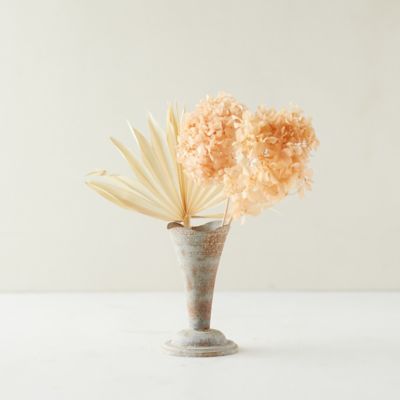 Aged Iron Column Bud Vase