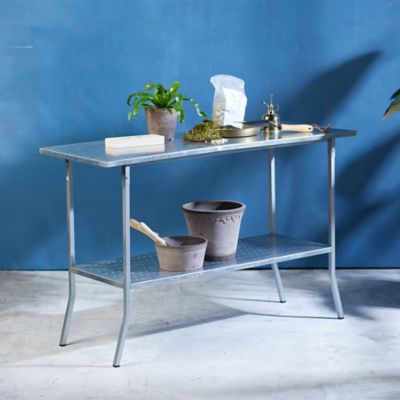 Galvanized Steel Garden Console