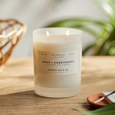 Pressed Wildflower Pillar Candle