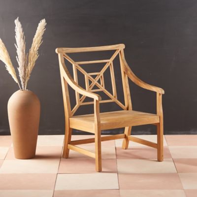Fretwork Teak Garden Chair - Terrain