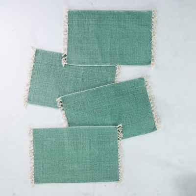 Fringe Cotton Placemats, Set of 4