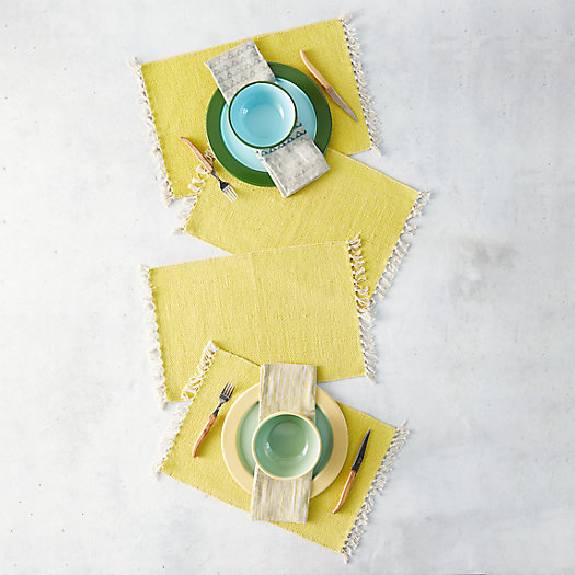 View larger image of Fringe Cotton Placemats, Set of 4