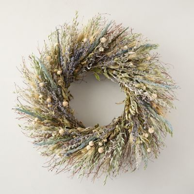 Preserved Sunkissed Blue Wreath