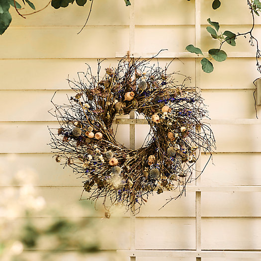 View larger image of Preserved Blue Poppy Wreath