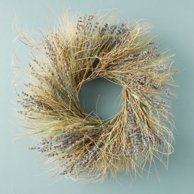 Preserved Lavender Tumbleweed Wreath