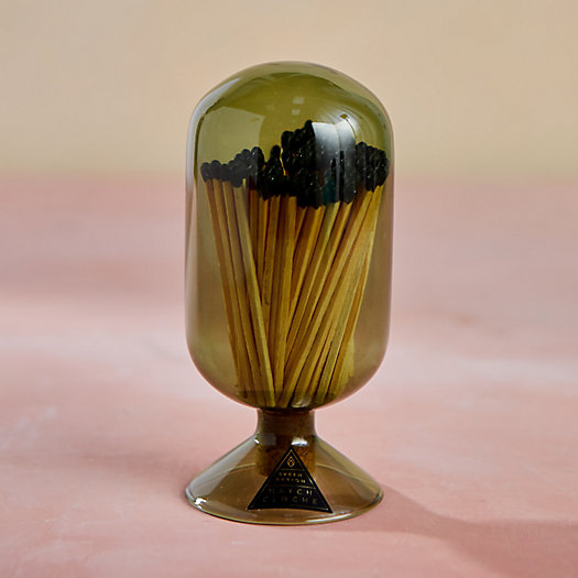 View larger image of Glass Cloche with Matches