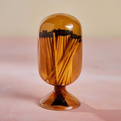 Glass Cloche with Matches