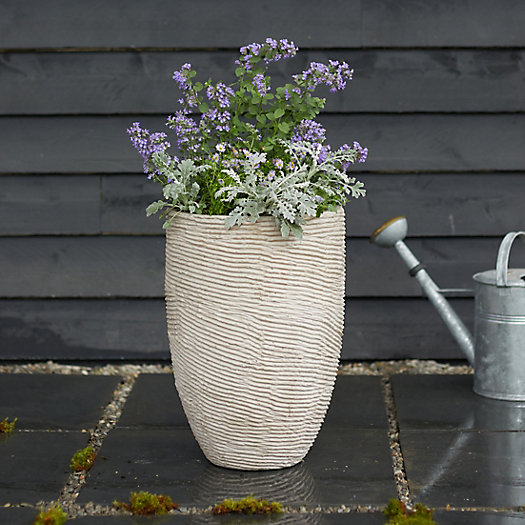View larger image of Tall Textured Fiber Cement Planter