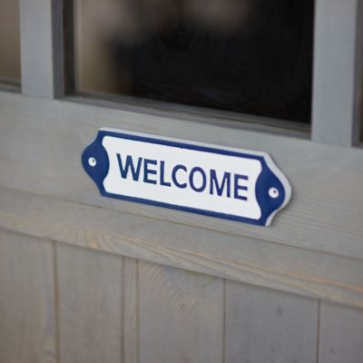 Welcome Sign, Blue