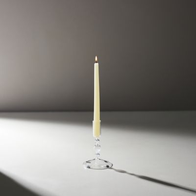 Glass Taper Candlestick, Clear Small