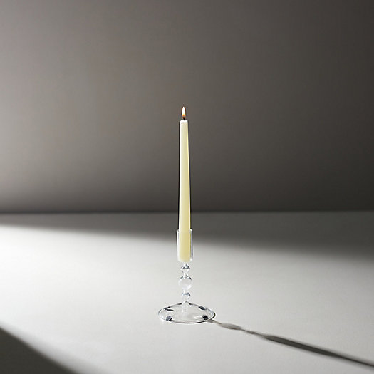 View larger image of Glass Taper Candlestick, Clear Small