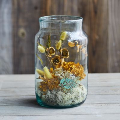 Recycled Glass Jar Terrarium