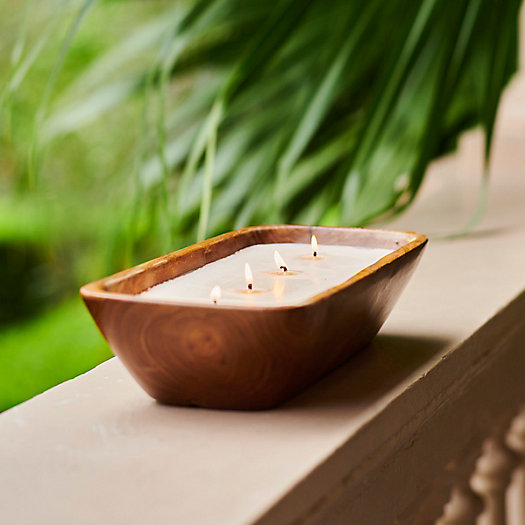 View larger image of Himalayan Teak Trough Candle, Summer Night Citronella