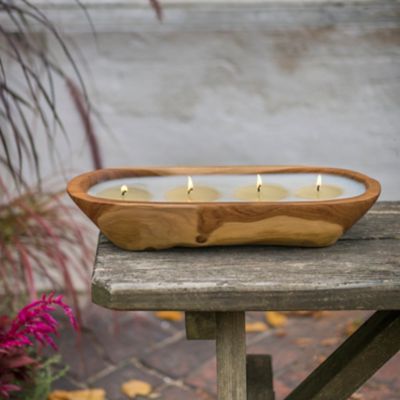 Himalayan Teak Trough Candle, Summer Night Citronella Terrain