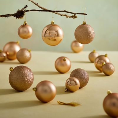 Shatterproof Globe Ornaments, Set of 26
