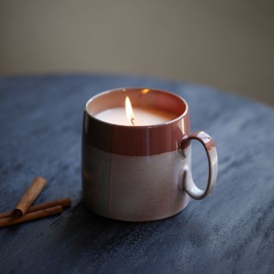 Plaid Mug Candle, Hot Cider