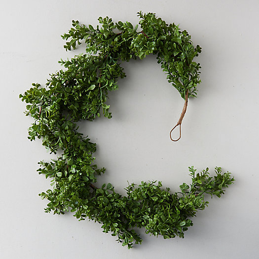 View larger image of Faux Boxwood Garland