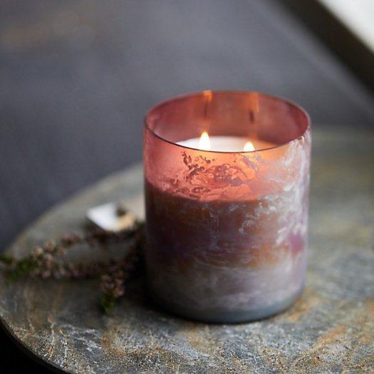 View larger image of Linnea Marbled Metallic Candle Collection
