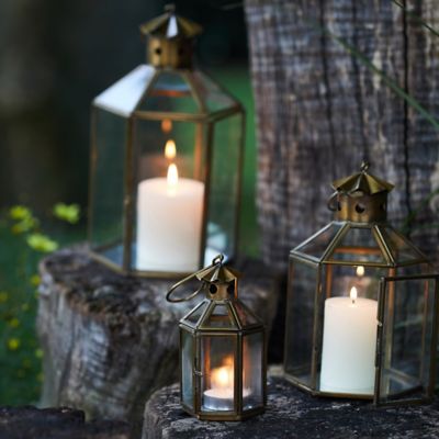 Floral Lace Battery Lantern, Oval - Terrain