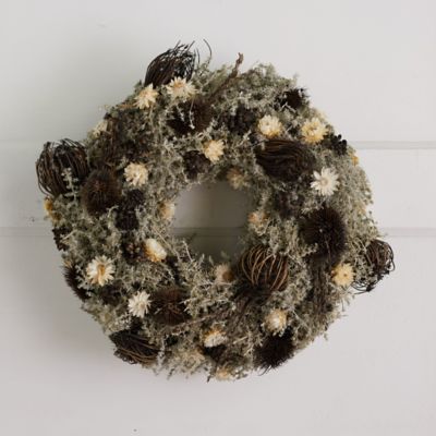 Preserved Mossy Florals Wreath
