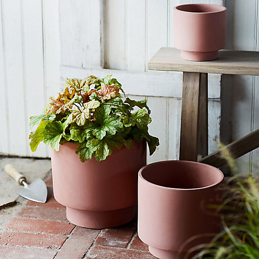 View larger image of Footed Cylinder Ceramic Planter