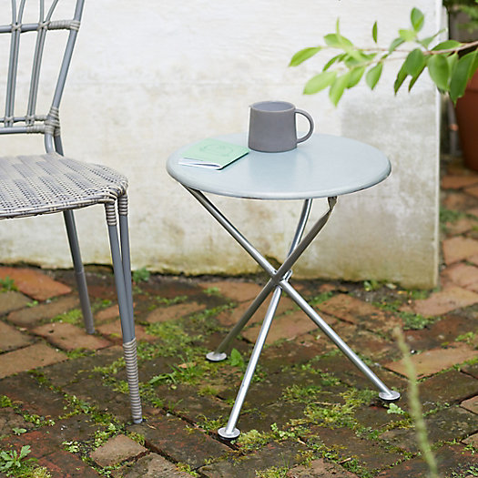 View larger image of Folding Galvanized Iron Side Table