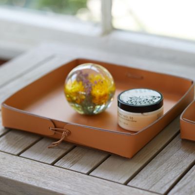 Recycled Leather Storage Tray