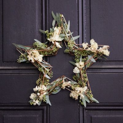 Fillable Metal Wreath Form, Star