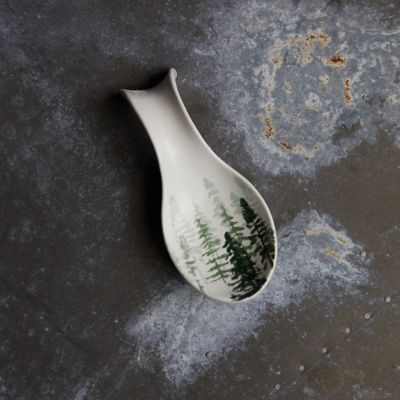 Evergreen Ceramic Spoon Rest