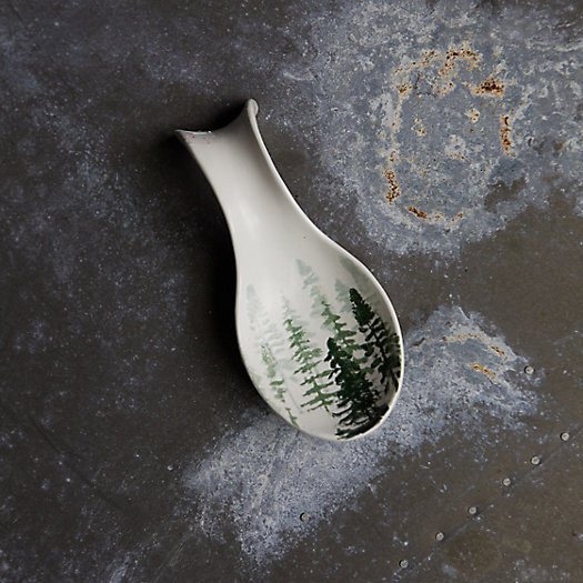 View larger image of Evergreen Ceramic Spoon Rest