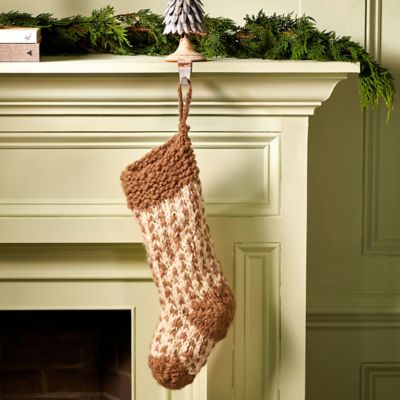 Herringbone Knit Stocking