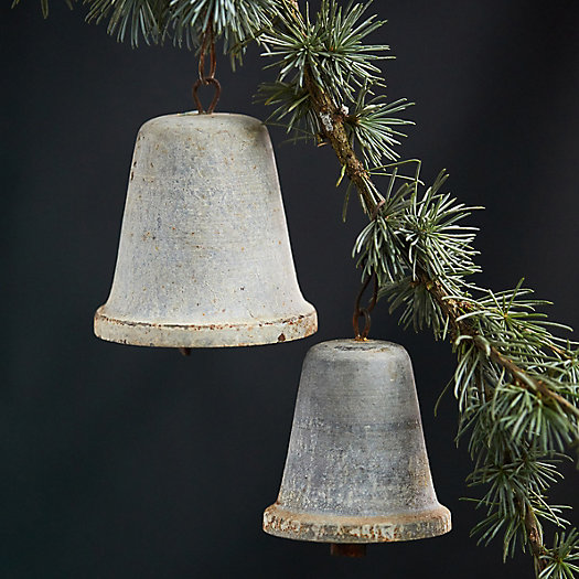 View larger image of Weathered Bell Ornaments, Set of 2