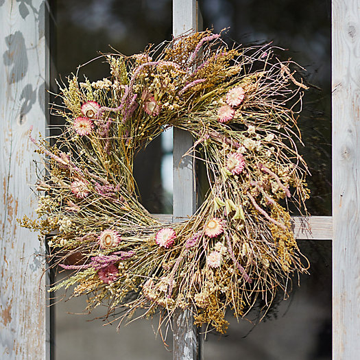 View larger image of Preserved Yarrow + Strawflower Wreath