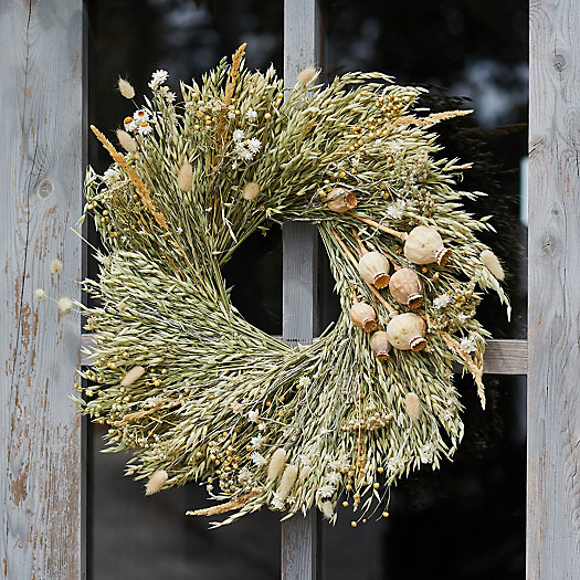 View larger image of Preserved Poppy Fields Wreath