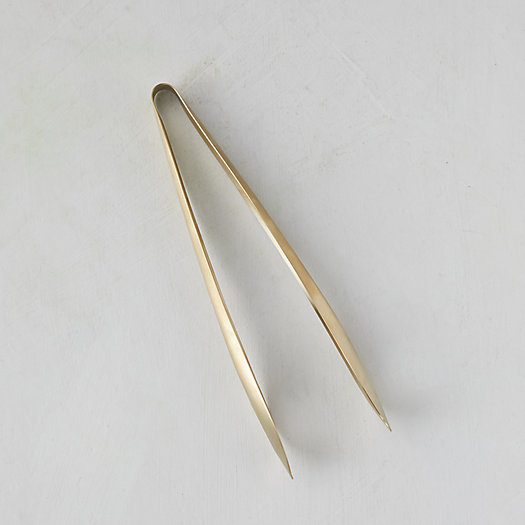 View larger image of Matte Gold Serving Tongs
