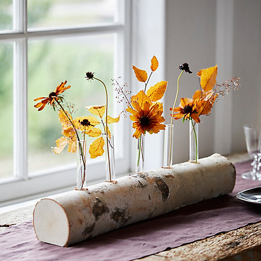 View larger image of Bud Vases on Birch Log